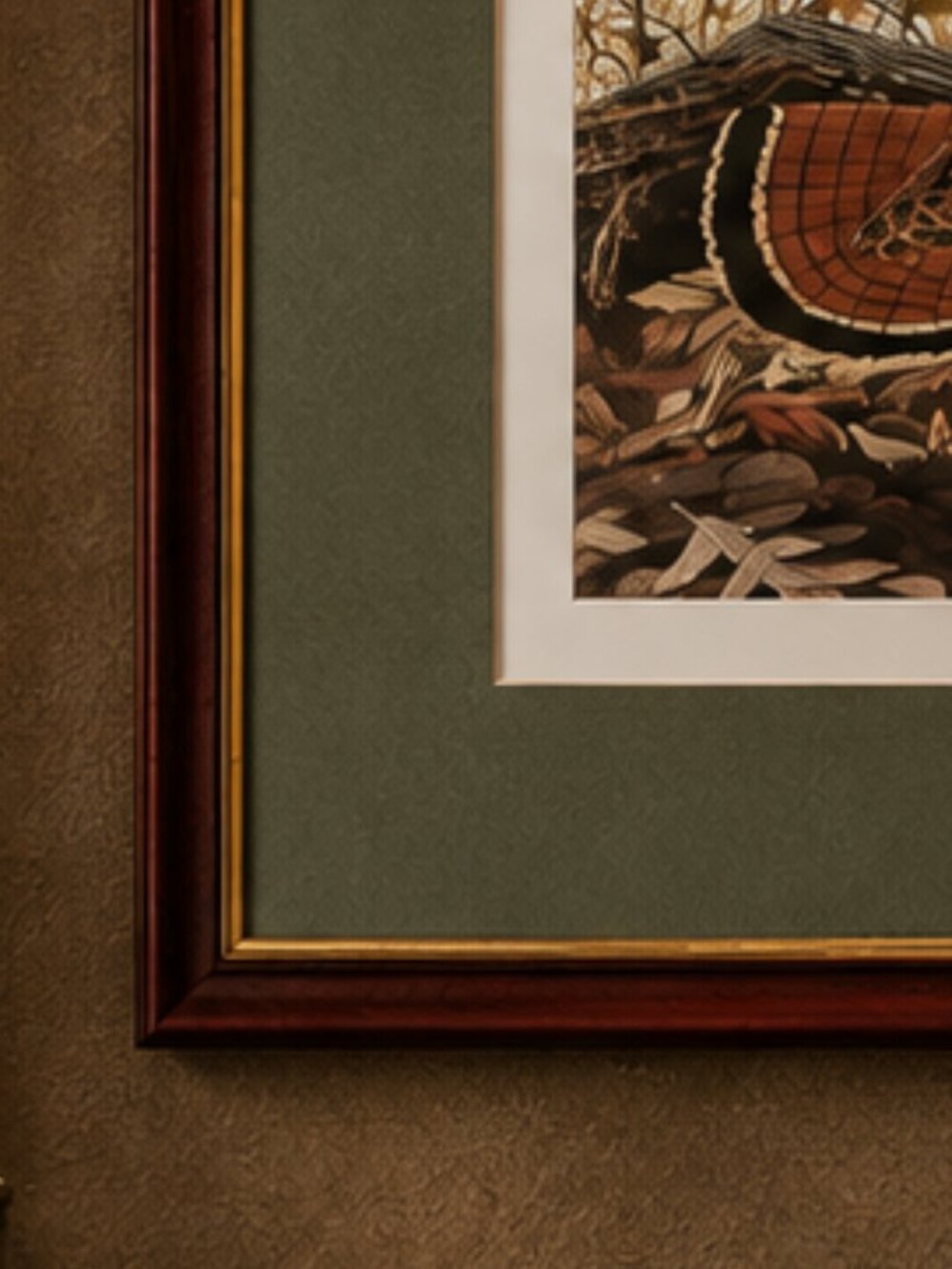 Vintage Ruffled Grouse Wildlife Artwork by WM Zimmerman Western Wall Print - Picture 4 of 10